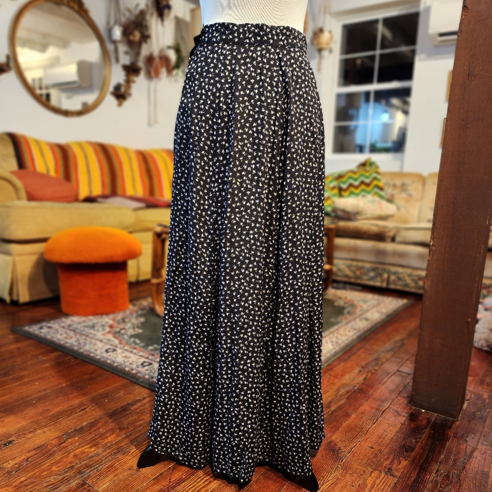 Vintage 90's Floral Maxi Skirt